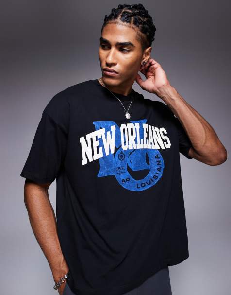 ASOS DESIGN oversized T-shirt with city graphic in black - view 1