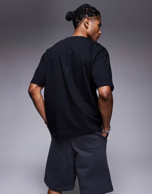 ASOS DESIGN oversized T-shirt with city graphic in black, 2 of 4