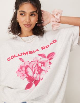 Asos Design Oversized T-shirt With Columbia Road Graphic
