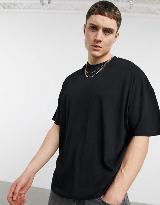 Asos Design Oversized T Shirt With Crew Neck In Brown | ModeSens