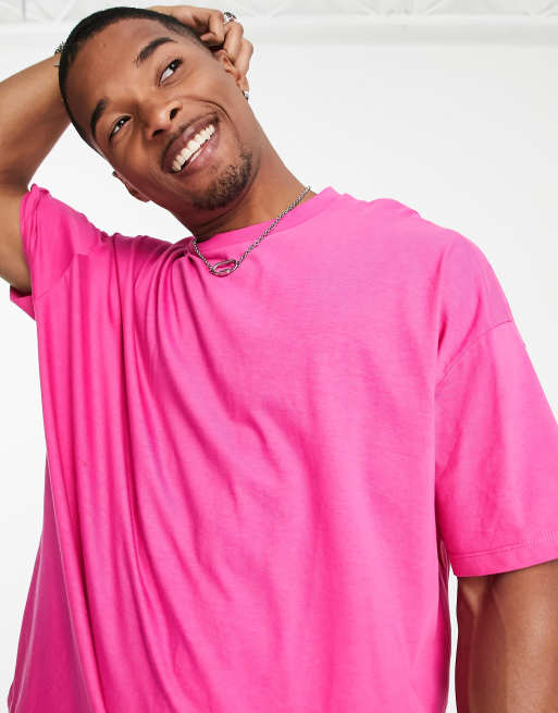 Oversized T-shirt magenta HOMBRE