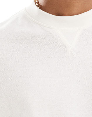 Asos Design Oversized T-shirt With Crew Neck In White