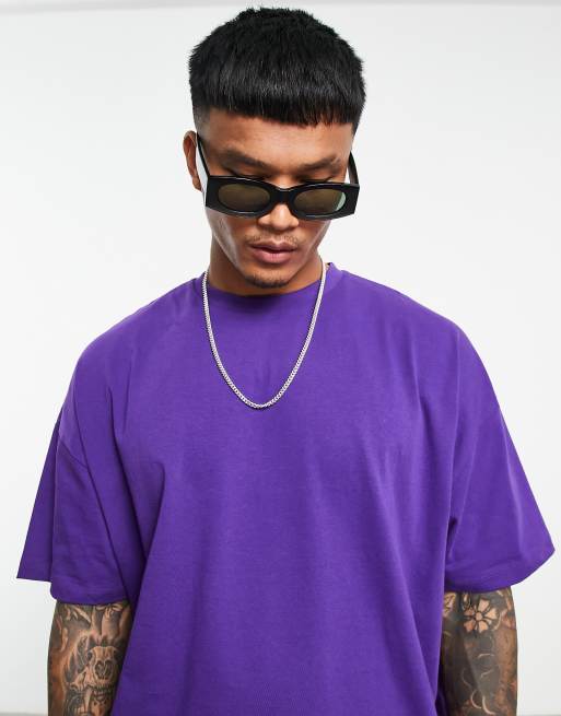 ASOS DESIGN oversized T-shirt in dark purple