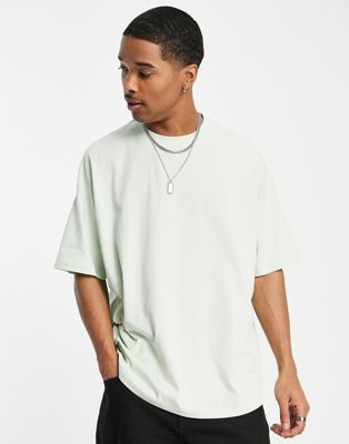 ASOS DESIGN oversized t-shirt with crew neck in green | ASOS