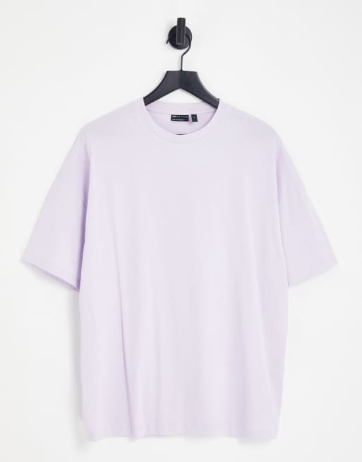 ASOS DESIGN oversized t-shirt with crew neck in lilac