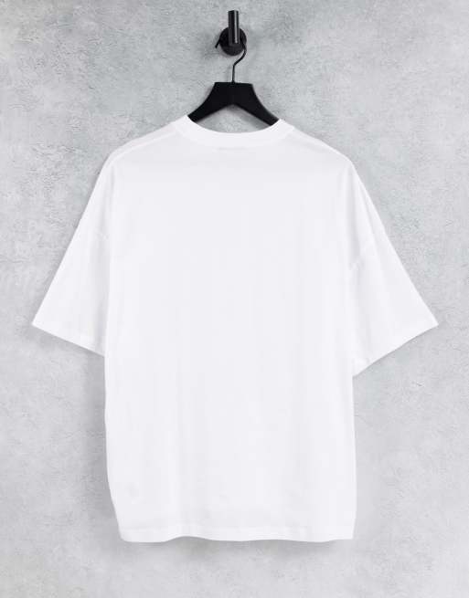 ASOS DESIGN oversized t shirt with crew neck in white