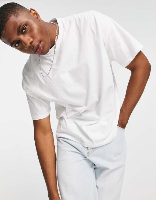 ASOS DESIGN oversized t-shirt with crew neck in white | ASOS