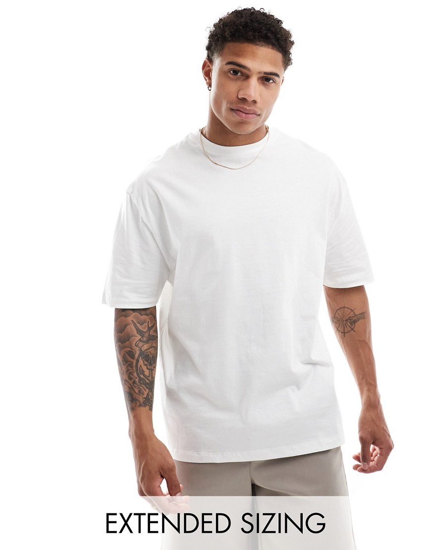 ASOS DESIGN oversized t-shirt with crew neck in white