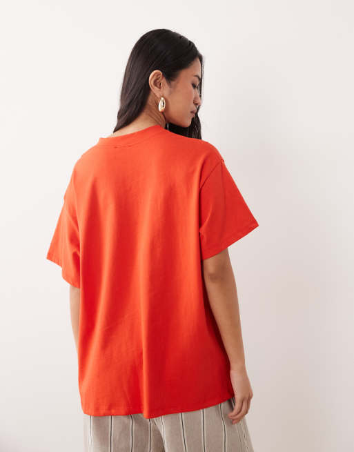ASOS DESIGN Oversized T-shirt with Dallas football graphic in red, 4 of 4