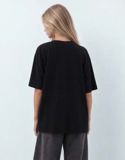 ASOS DESIGN oversized t-shirt with dalmatian graphic in black, 7 of 7