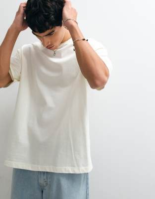 Asos Design Oversized T-shirt With Desert Graphic In White