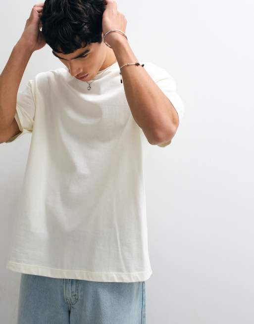 ASOS DESIGN oversized t-shirt with desert graphic in beige, 2 of 5