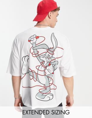 ASOS Looney Tunes 90s Oversized Shirt With Character Print for Men