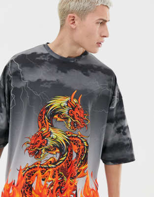 asos flame shirt