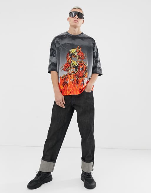 Balenciaga dragon hot sale shirt