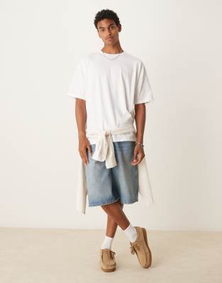 Asos Design Oversized T-shirt With Drinks Graphic