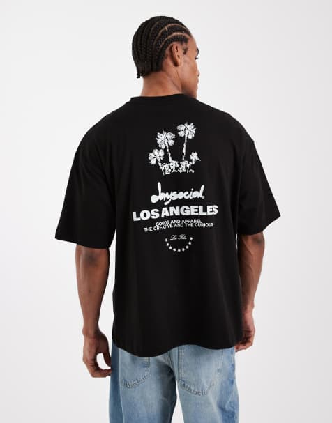 ASOS DESIGN oversized t-shirt with floral back print in black - view 1