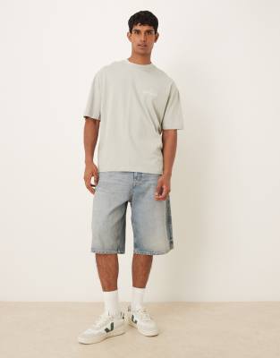 Asos Design Oversized T-shirt With Floral Graphic In White