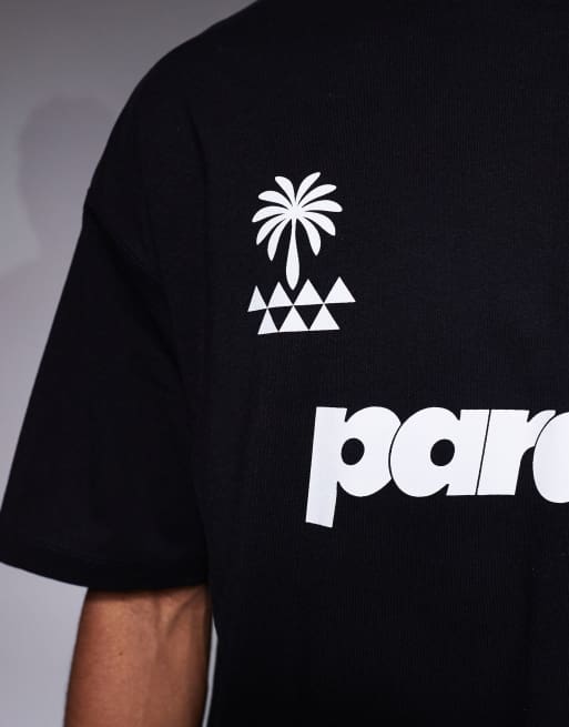 ASOS DESIGN oversized t-shirt with football graphic in black , 5 of 5
