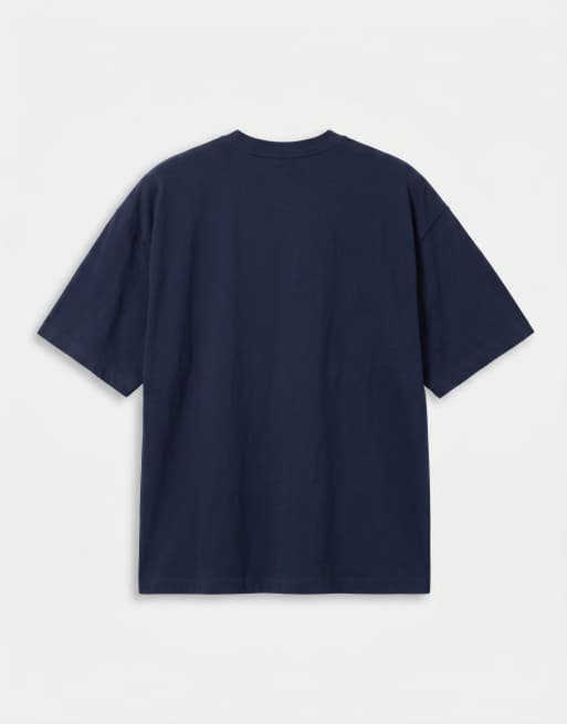 ASOS DESIGN oversized t-shirt with France soccer graphic in navy, 7 of 7