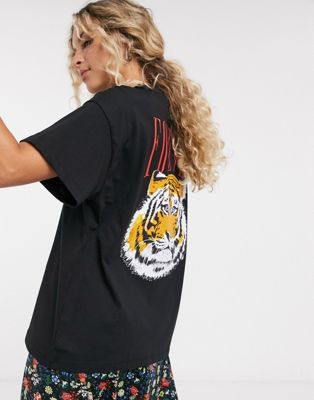 ASOS DESIGN oversized t-shirt with freedom tiger back print | ASOS