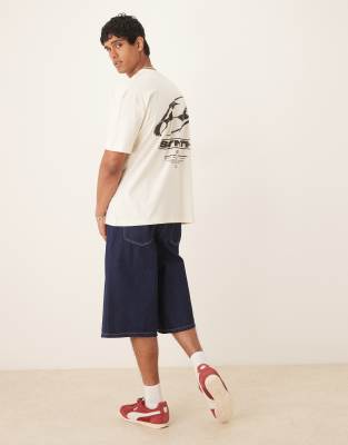 ASOS DESIGN OVERSIZED T-SHIRT WITH FRONT AND BACK PRINT 