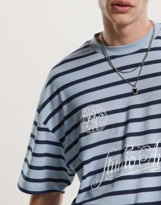 Asos Design Oversized T Shirt With Front Print In Multi