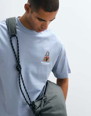 Asos Design Oversized T-shirt With Fruit Graphic In Animal Print
