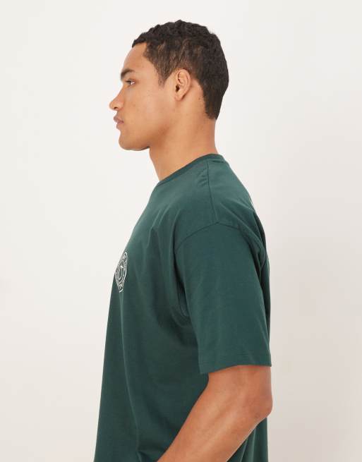 ASOS DESIGN oversized t-shirt with fruit graphic in dark green, 3 of 5