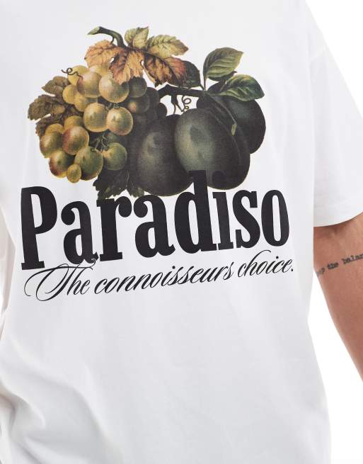 ASOS DESIGN oversized t-shirt with fruit graphic in white, 3 of 4