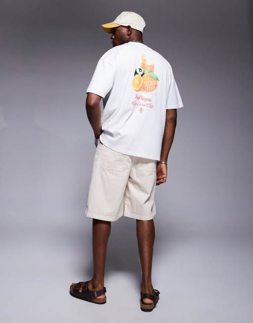 ASOS DESIGN oversized t-shirt with fruit graphic in white , 4 of 4
