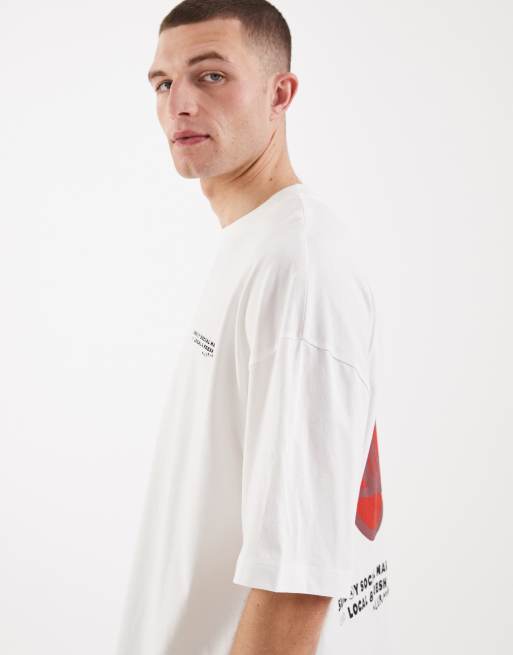 ASOS DESIGN oversized t-shirt with fruit graphic in white, 4 of 5