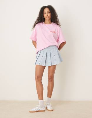 Asos Design Oversized T-shirt With Fruit Market Graphic