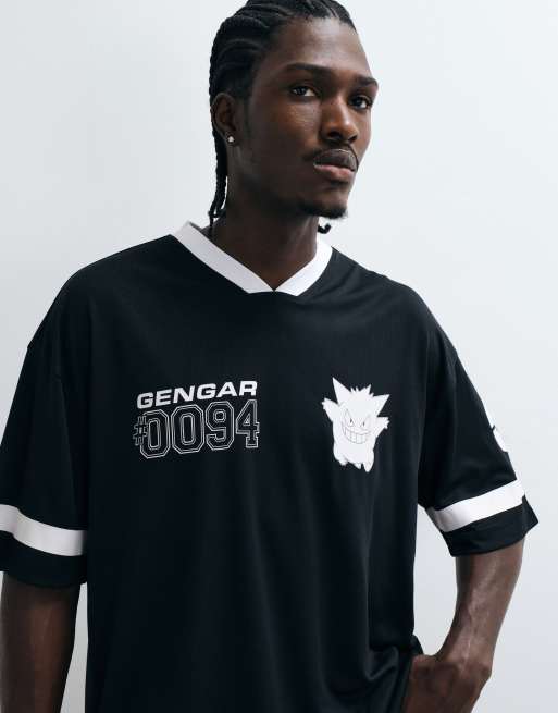 ASOS DESIGN oversized t-shirt with Gengar Pokemon print in black, 3 of 5