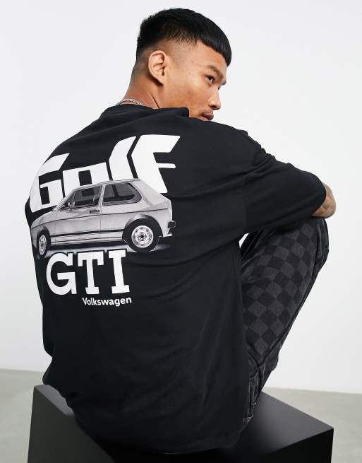 ASOS DESIGN oversized T shirt with Golf GTI print in black