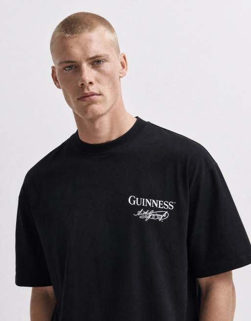 ASOS DESIGN oversized t-shirt with Guinness multi back print in black, 9 of 10