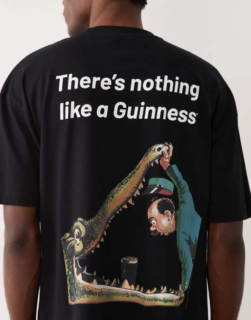 ASOS DESIGN oversized t-shirt with Guinness print in black, 5 of 5