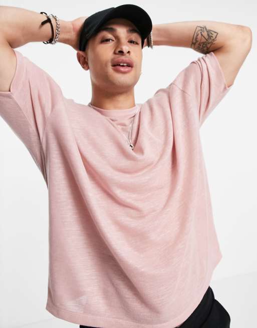 Cotton Baby Pink Oversized T-Shirt