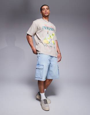 Asos Design Oversized T-shirt With High Summer Graphic