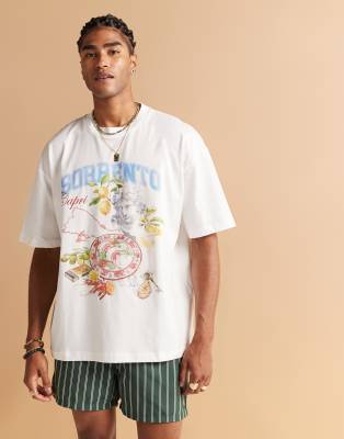 Asos Design Oversized T-shirt With High Summer Graphic