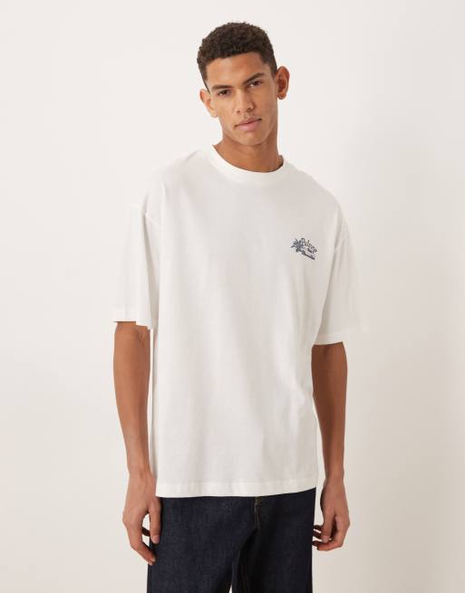 ASOS DESIGN oversized t-shirt with 'Hotel Palermo' graphic in white, 3 of 5