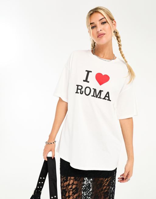 T shirt outlet i love roma