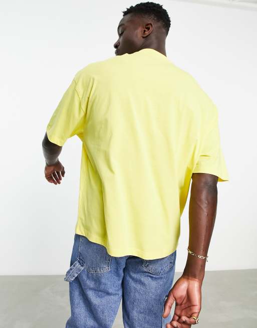 ASOS Oversized T-shirt in Yellow for Men