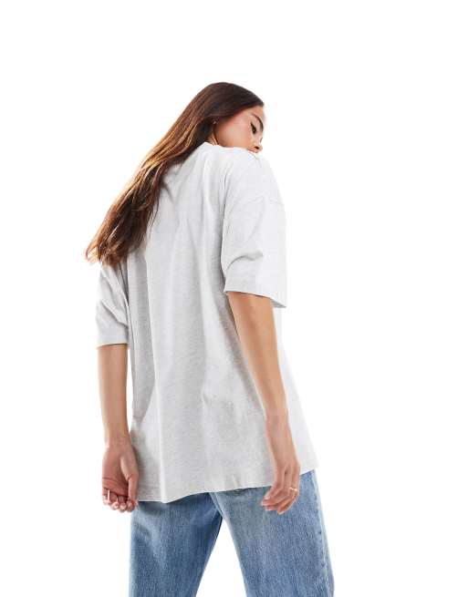 ASOS DESIGN oversized t-shirt with Iceland print in ice