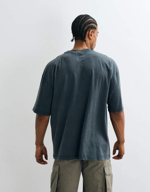 ASOS DESIGN oversized t-shirt with Jeep print in washed black, 5 of 5