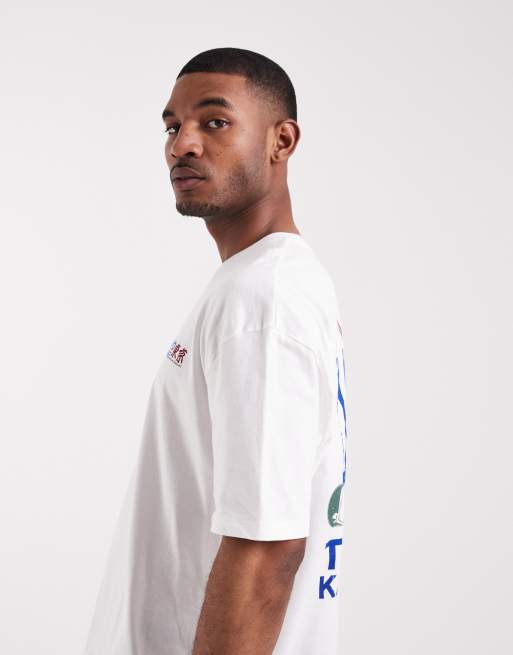 ASOS DESIGN oversized T-shirt with karaoke graphic in white, 4 of 5