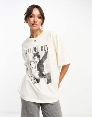ASOS DESIGN oversized t-shirt with lana del rey license graphic in