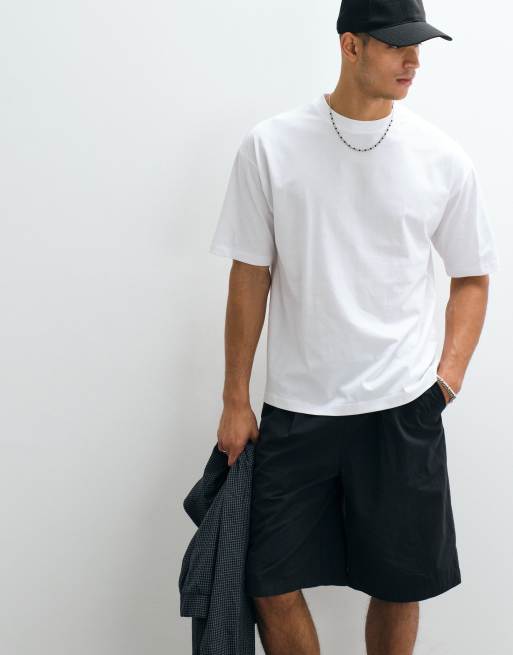 ASOS DESIGN oversized t-shirt with large text graphic in white, 3 of 5