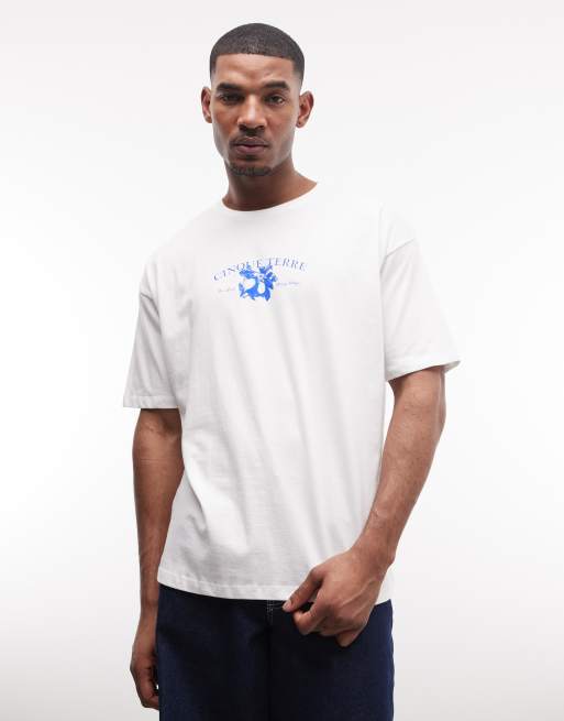 ASOS DESIGN oversized t-shirt with lemon graphic in white, 3 of 5