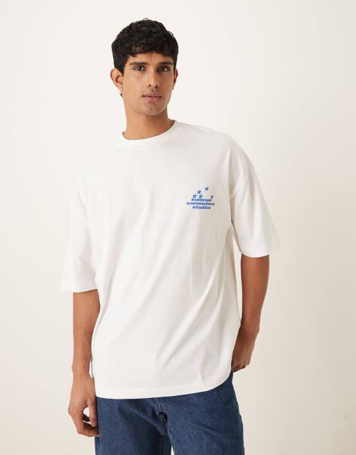 ASOS DESIGN oversized T-shirt with lemons graphic in wihite, 4 of 5
